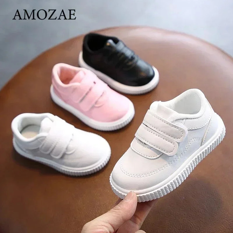Baby Shoes Childrens Leather White For Girls Kids Sneakers Boys Sport Flexible Sole Trainers School Running 250115