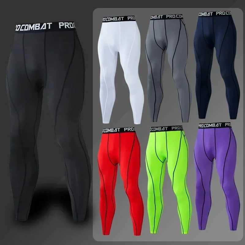 Mens running sportswear gym hot underwear skin compression fitness MMA Rashgard mens fast drying tight track and field clothing X250129