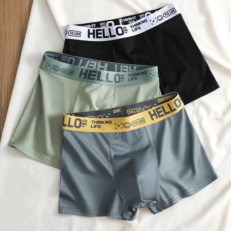 3PCS Large Size Sports Boxer Man Fashion Hot Men Underwear Sporty Boxers Mens Square Panties Briefs Gifts Shorts UnderwearsXJ250114