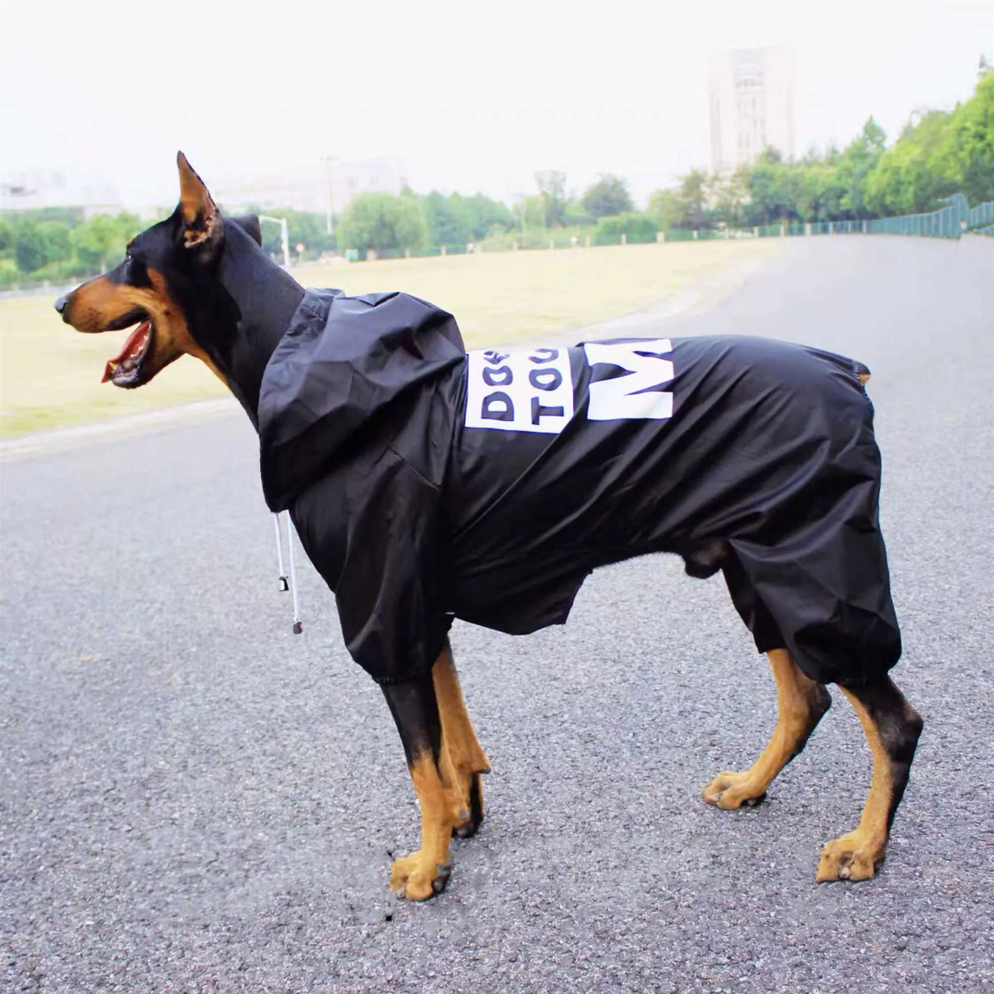 Waterproof Dog Raincoat Jumpsuit For Medium Large Dogs Rain Coat Outdoor Pet Clothes Puppy Doberman Labrador Husky Jacket TLC02XJ250121