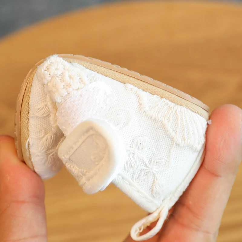 NEW Baby Baptist Shoes Girl Boy Shoes Lace Rubber Sole Anti-slip Toddler First Walkers Infant Crib Shoes Newborn Girl Moccasins X250129