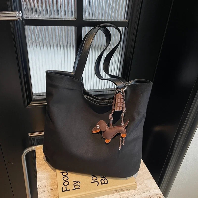 Suede Zipper Product Womens Shoulder Bag Solid Color Fashion Tote Bag Large Capacity Soft Versatile Trendy Handbag 250122
