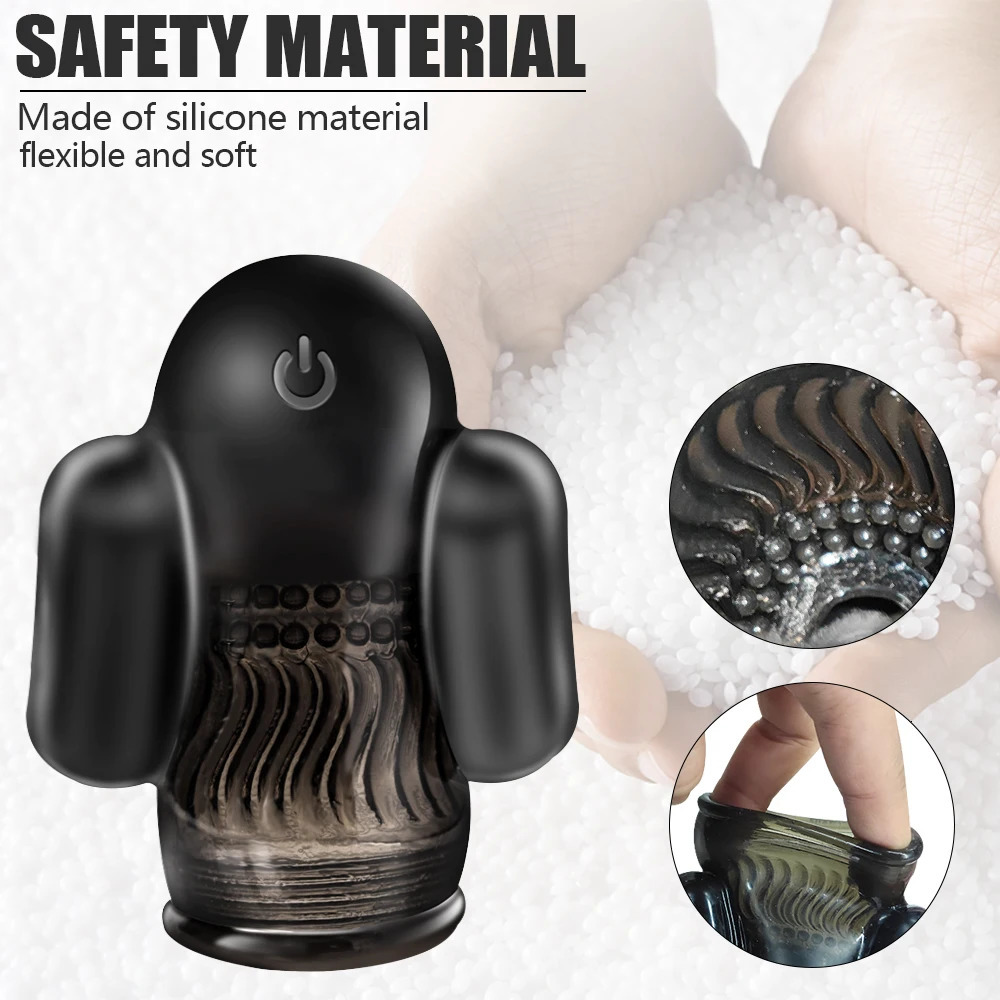 Male Masturbator Penis Pump Vibrators For Men Glans Sucking Cock Enlargement Exerciser Delay Vaginal Sex Toys Adult Erotic Goods 250108