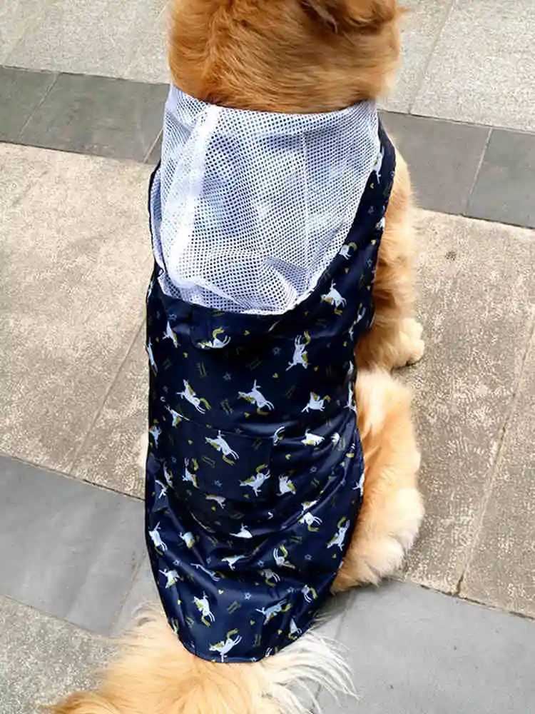 TOMEPETS Pet Dog Raincoat Cartoon Adorable Clothes Soft Lightweight Waterproof for Big Medium Doggie with HoodXJ250121