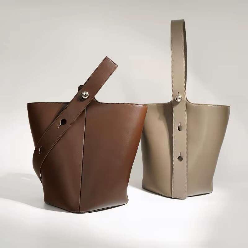 High Quality Bucket Ladies Hand Large Capacity Genuine Leather Fashion Designer Crossbody For Women Vintage Shoulder Bags