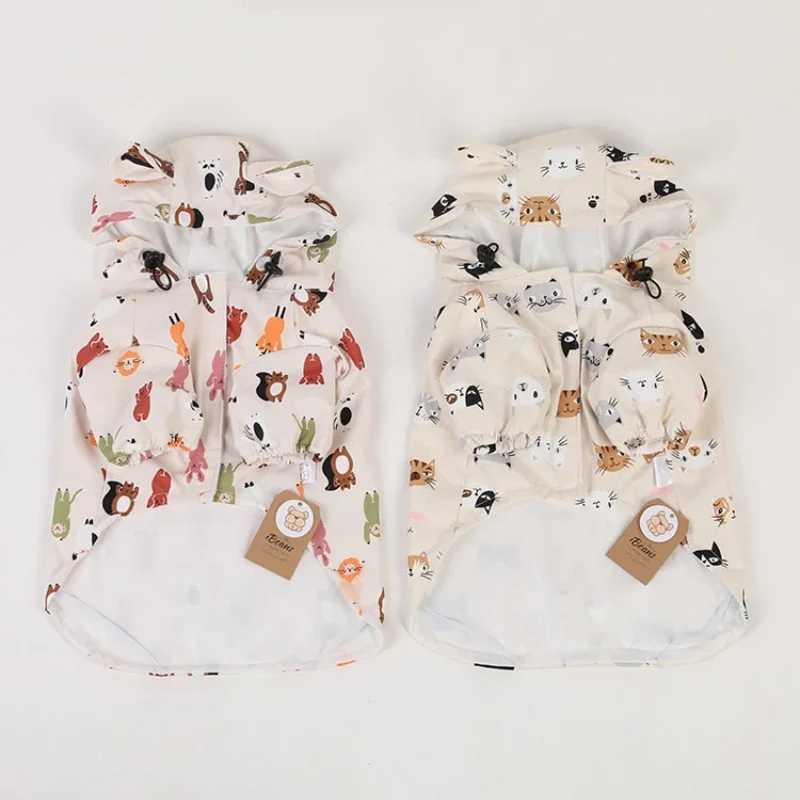 Pet Dog Raincoat Pug French Bulldog Clothes Waterproof Clothing for Dog Rain Jacket Poodle Bichon Schnauzer Welsh Corgi RaincoatXJ250121