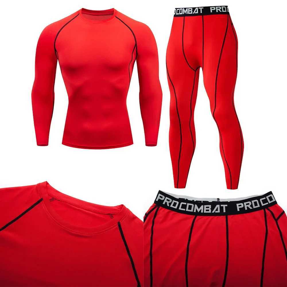 Mens Compression Sport Suit Quick Dry Running Set Clothing Sports Outdoor Joggers Training Gym Fitness Tracksuit Sportswear Kit X250129