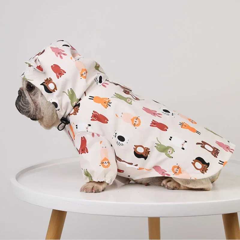 Pet Dog Raincoat Pug French Bulldog Clothes Waterproof Clothing for Dog Rain Jacket Poodle Bichon Schnauzer Welsh Corgi RaincoatXJ250121