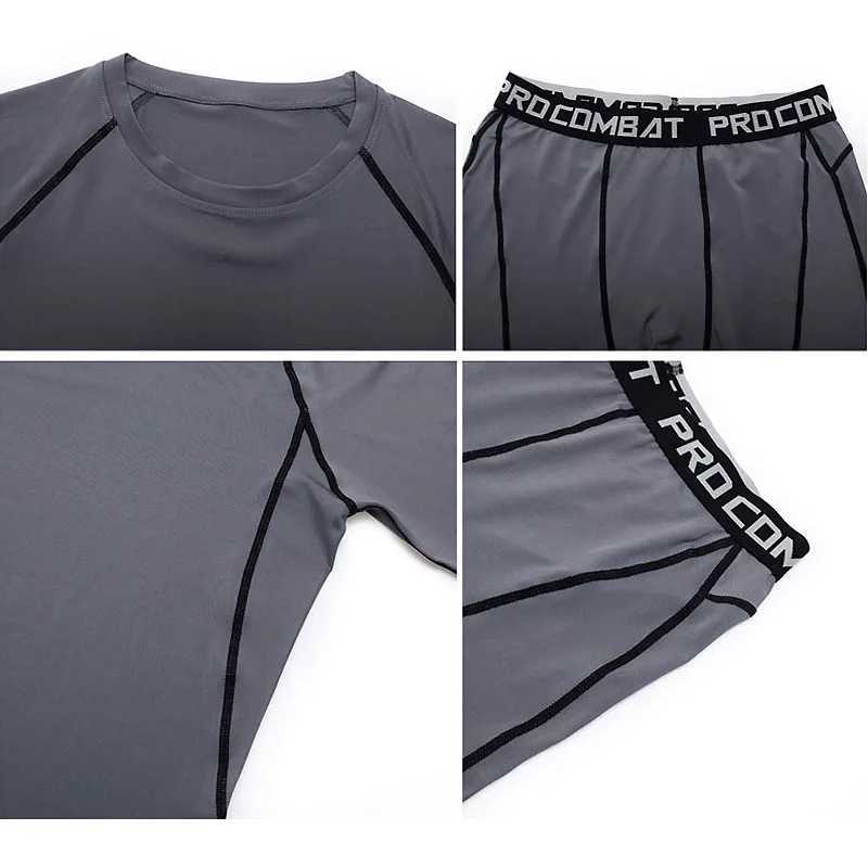 Mens 3-Piece Sportswear Sports Suit Running Gym Training Of Mens Quick-Drying Compression Clothing Tracksuit Men X250129