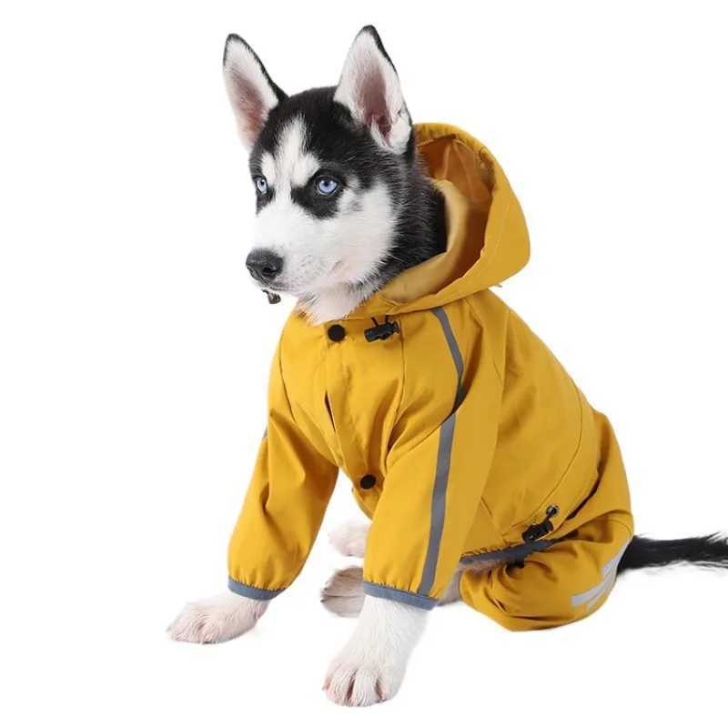 Pet Dog Waterproof Raincoat Jumpsuit Reflective Rain Coat Sunscreen Dog Outdoor Clothes Jacket for Small Medium Dog Pet SuppliesXJ250121