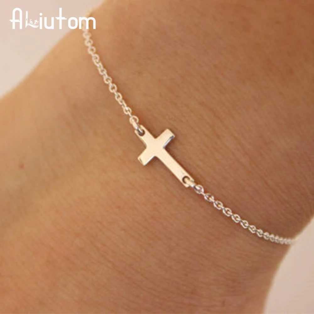 ALIUT 2020 Charm Cross Chain Bracelet Fashion Jewelry Set Mujer Wens Bracelet X250129