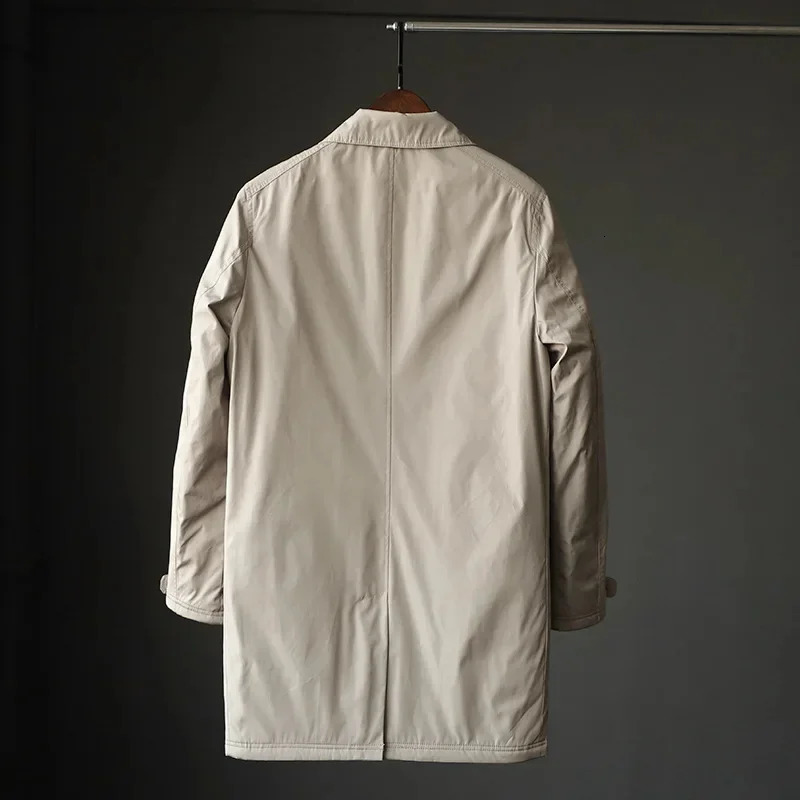 Mens Midlength Windbreaker Waterproof Tearresistant Warm Wind Quilted Outdoor Trekking Tooling Blouse Camp Coat Autumn Parka 250122