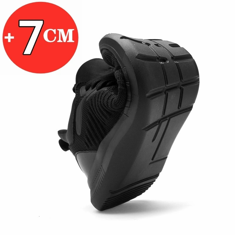 FUQIAO Big Size Sneakers For Men Elevator Shoes Heightening Shoes Men Increase Shoes Height Increase Insole 7CM Taller Shoes 250113