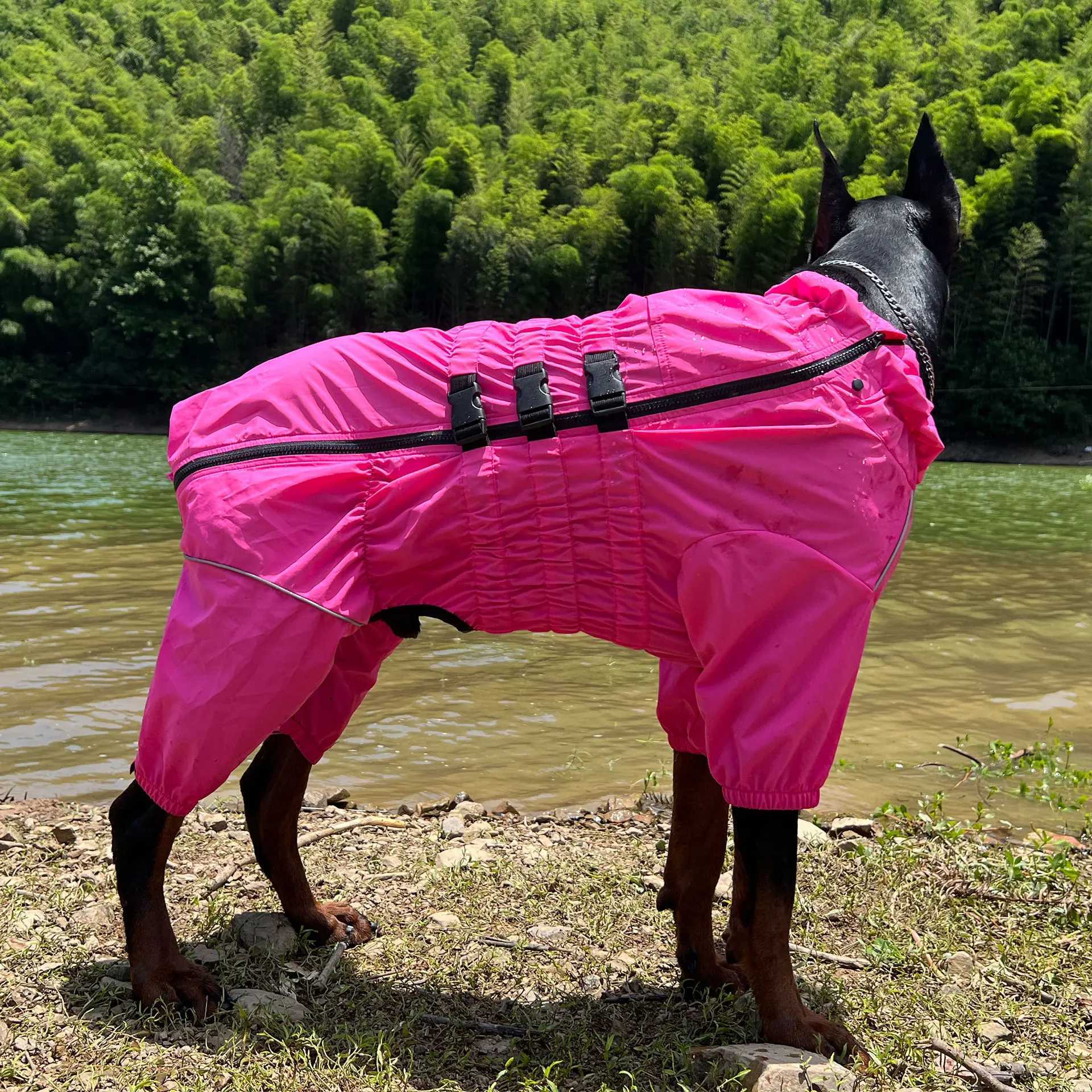Dog Raincoat Waterproof Pet 4 Legs Raincoat Clothes For Bulldog Corgi Rain Coat Small Medium Large Dogs Jumpsuit Dogs OverallsXJ250121