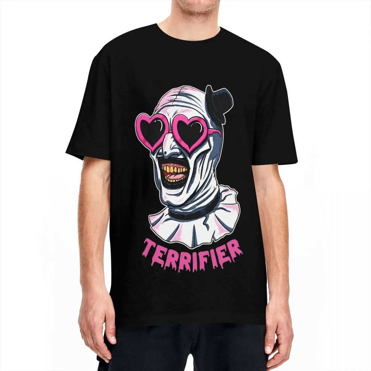 Terrifier Art The Clown Heart Glasses T-Shirt Fashion 100% Cotton T Shirt Round Collar Short Slve T Shirt Gift Idea Clothes X250129 - view 3