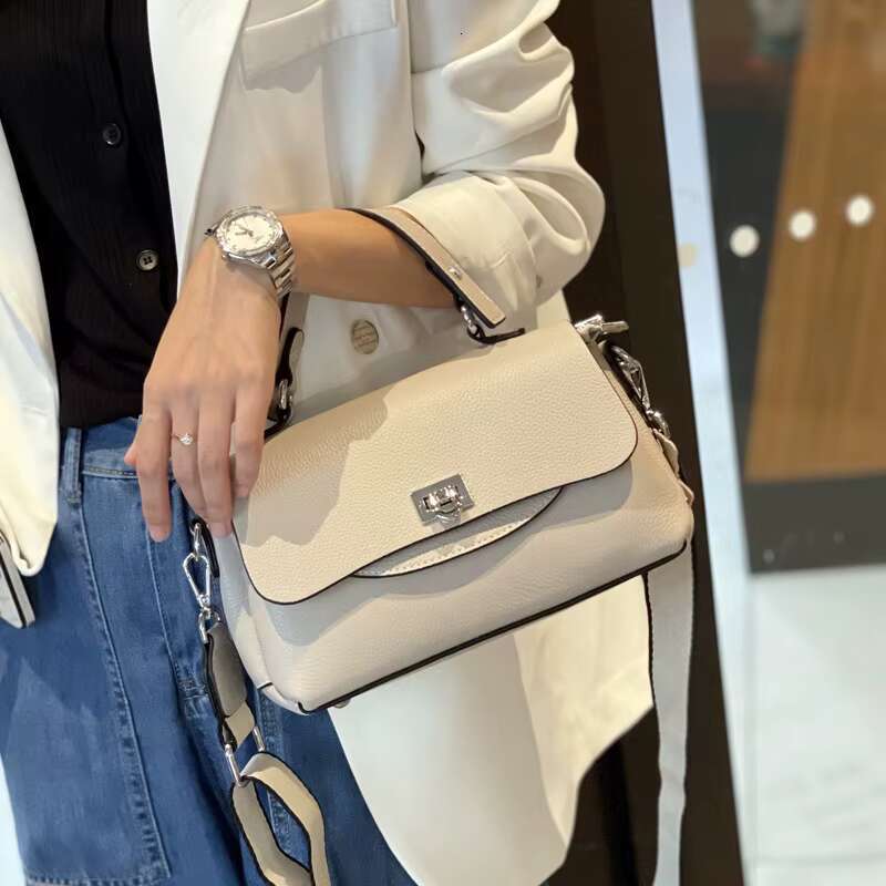 100% Genuine Leather Women Bags Lady New Satchel Square Shoulder Bag Solid High Qaulity Handbag Girls Fashion Casual Tote