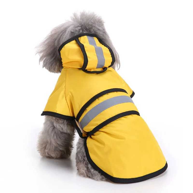 Pet Small Dog Raincoat Reflective Waterproof Clothes Hooded Jumpsuit Rainwear for Small Medium Large DogsXJ250121
