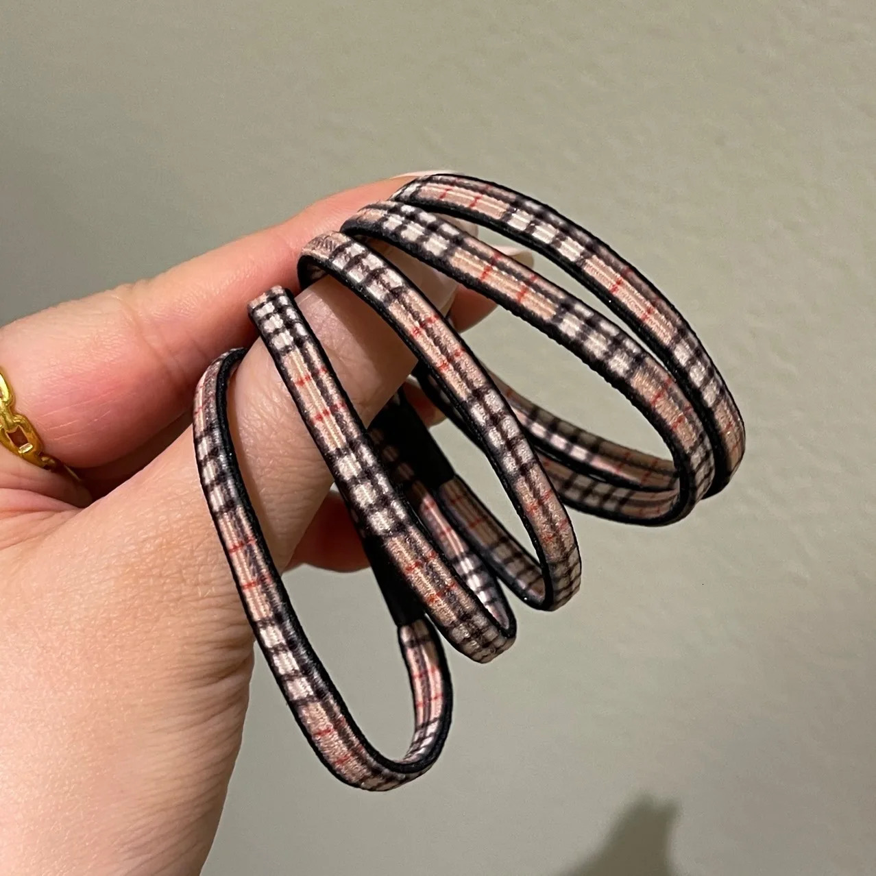 20pcsset Classic British Fashion Leopard Hair Band Rubber Ponytail Fixed Accessories Tools Women Rings Ties 250118