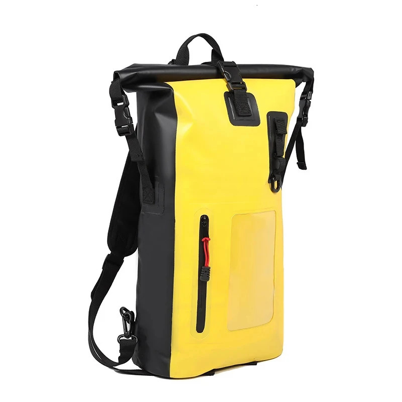 25L 30L Swimming Bag Dry PVC Backpack Waterproof Bucket Sack Large River Trekking Bags Rafting Outdoor Travel Storage Handbag 250121