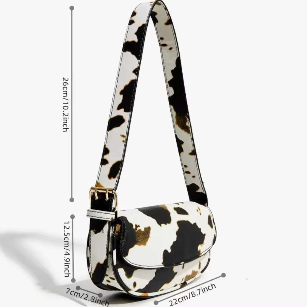Cow PU Leather Crossbody Bags Women Fashion Versatile Designer Shoulder Bag Female Casual Vintage Large Capacity Handbags