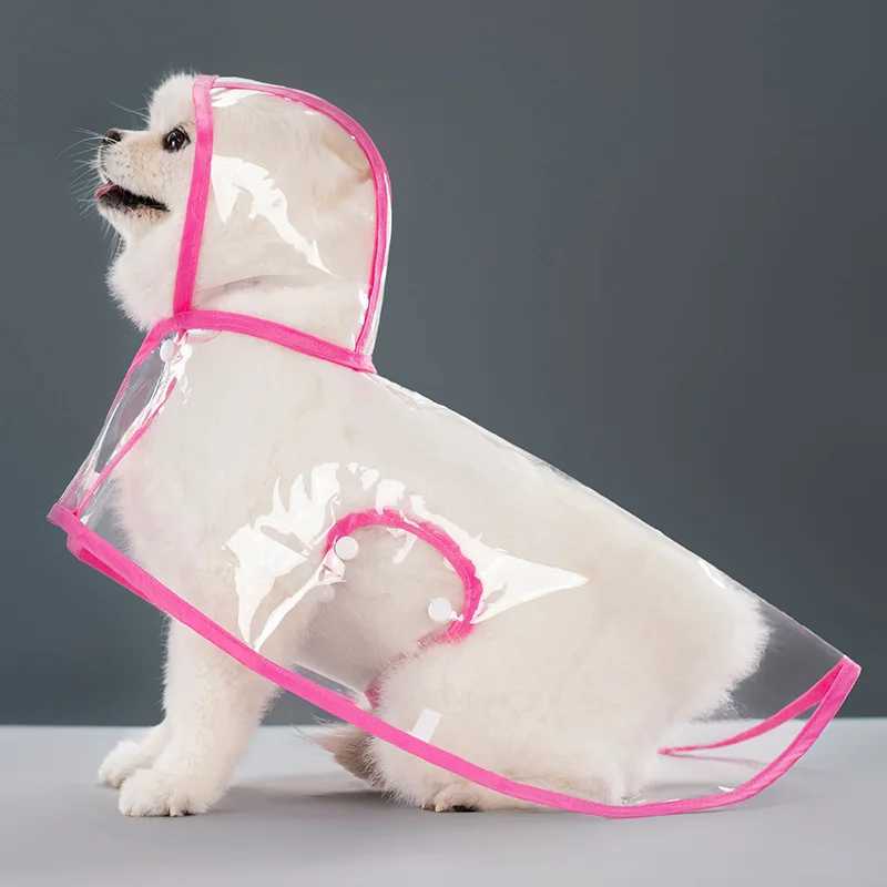 Dog Raincoat Transparent Dog Clothes Hooded Waterproof Rain Jacket for Small Medium Large Dogs Pet Outdoor Walking Pet SuppliesXJ250121