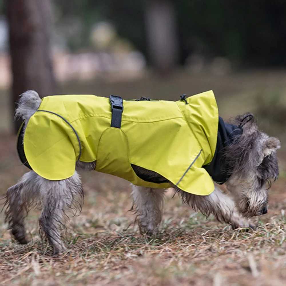 Outdoor New Dog Raincoat Teddy By Bear Small Medium-sized Dog Clothes Double Collar Cape Type Rainy Day Out Pet RaincoatXJ250121