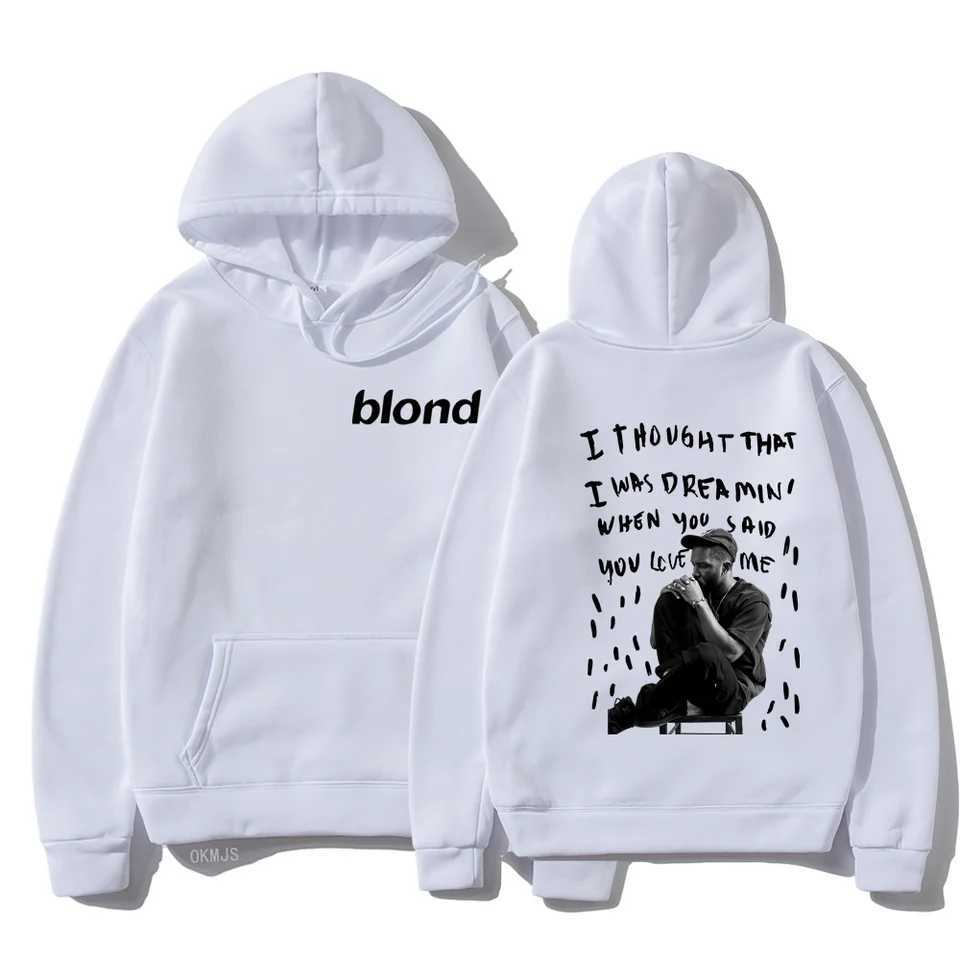 Rapper Frank Pullover Hoodie Women Ocean Blond Hip Hop Music Album Sweatshirt Men Vintage Fashion Oversized Hoodies Unisex Tops X250129