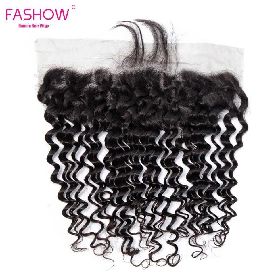 Deep Wave Hair Bundles With Frontal Peruvian DEEP Curly Human Hair Bundles with 13X4 Transparent Ear to Ear Lace Frontal CloXJ250120