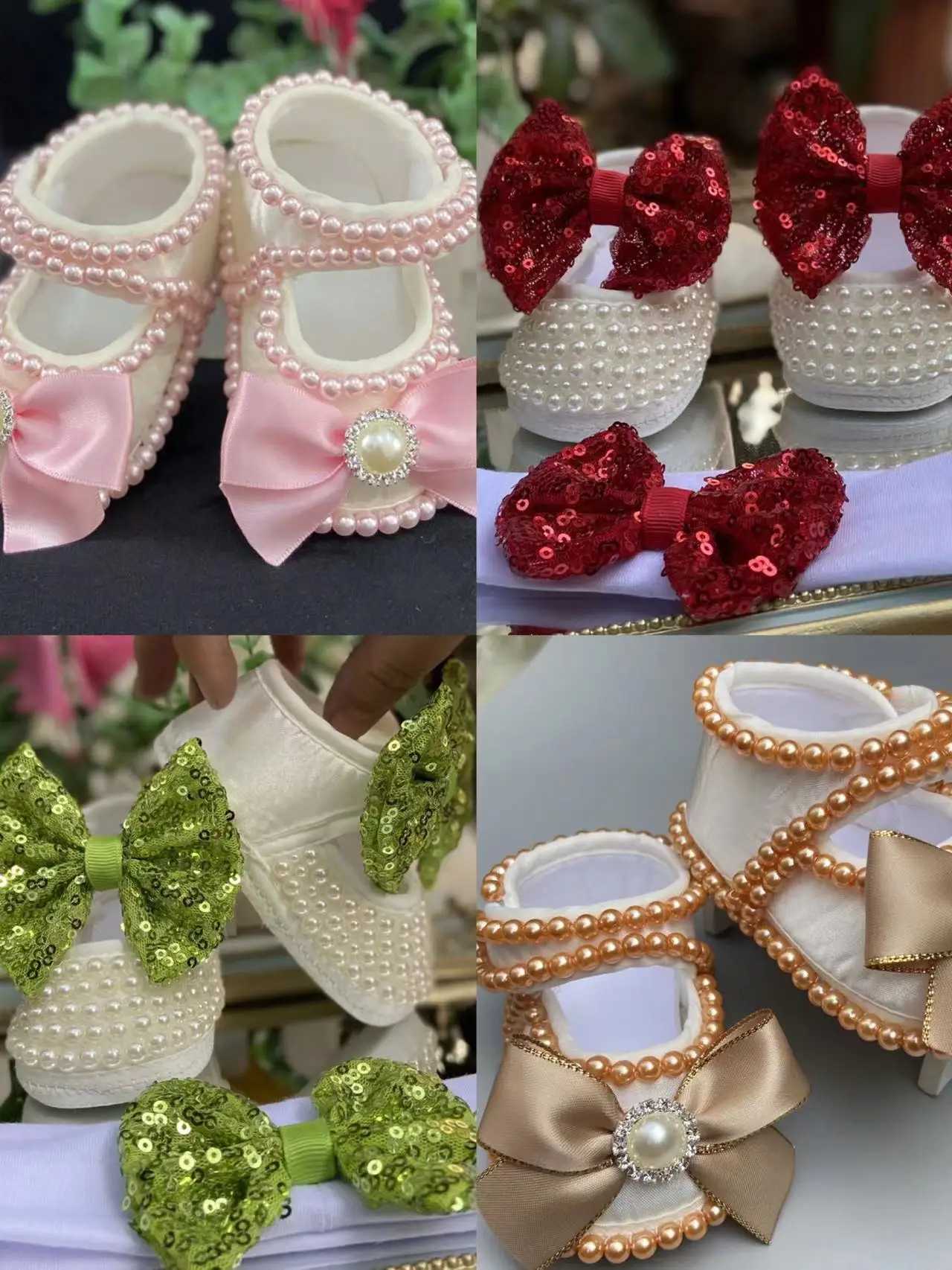 Dollbling Lace Surface Baby Girls Infant Newborn Princess Shoes First Walkers Sparkly Glitter Soft Bow Buckle Toddler Shoes X250129
