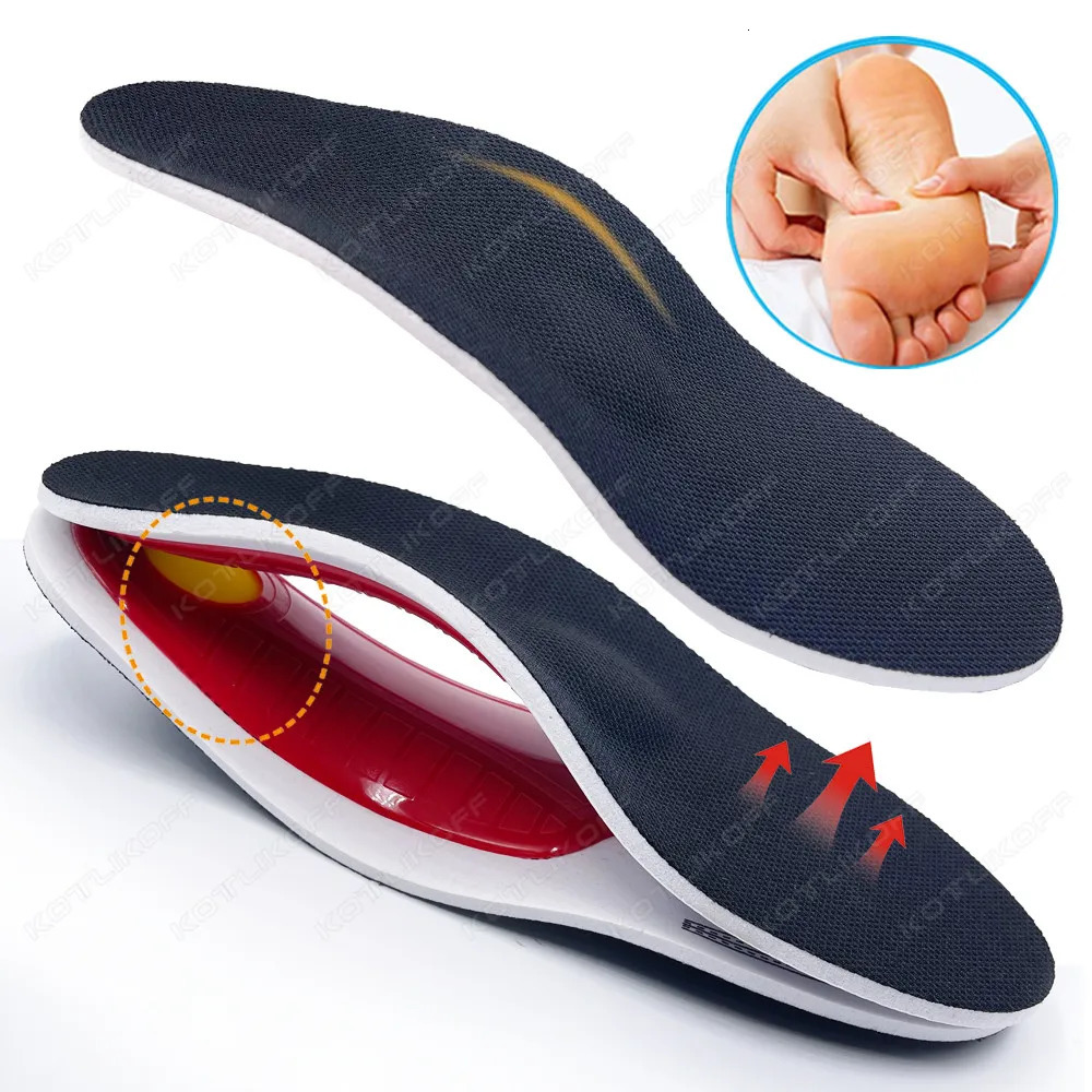 Premium Ortic High Arch Support Insoles Gel Pad 3D Arch Support Flat Feet For Women Men Orthopedic Work Shoes Sole Foot Pain 250120
