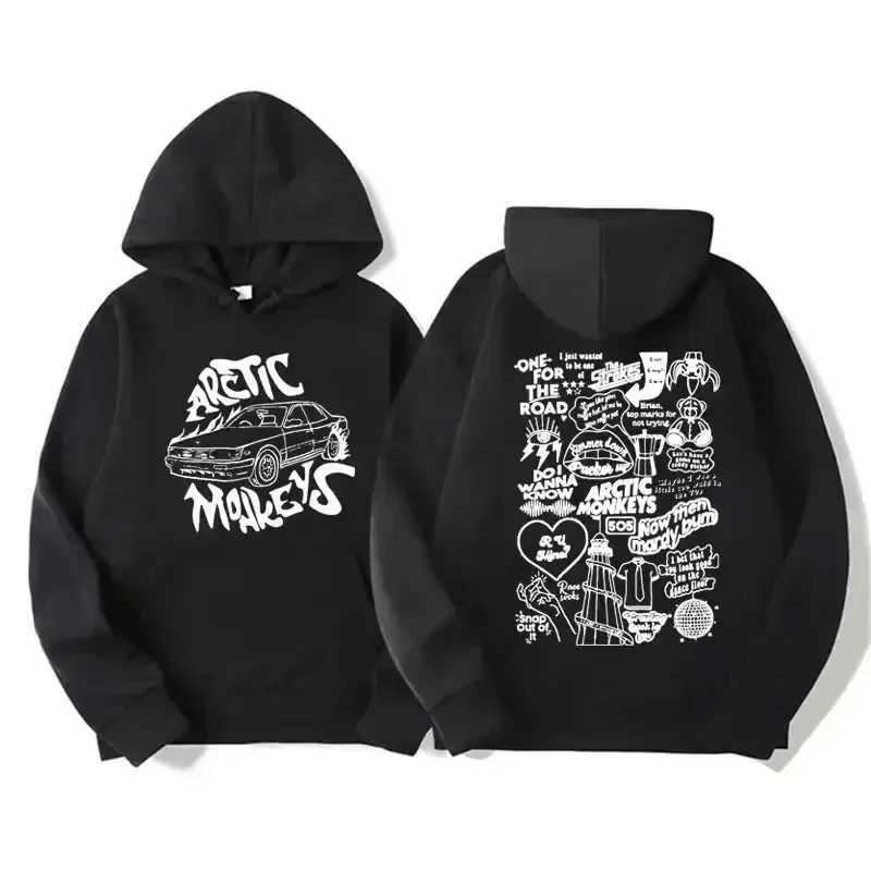 Mens Retro Rock Arctic Monkey Hoodie with Music Album Mode HoodieXJ250322