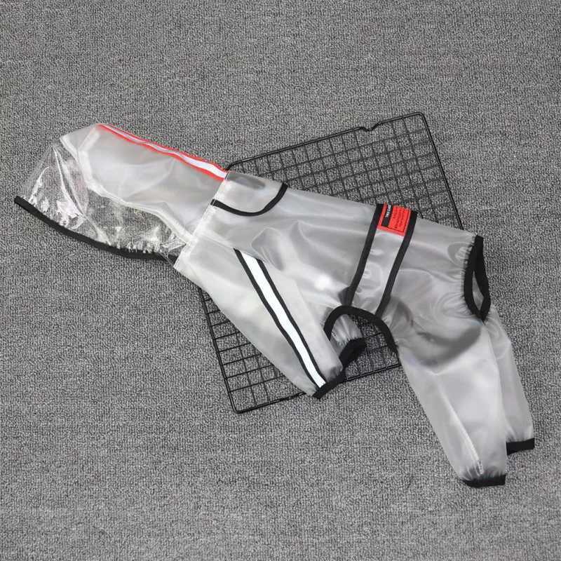 Transparent Pet Dog Raincoat For Rainy Days Lightweight Waterproof Pet Jacket Raincoat Windproof Hooded Jacket Simple Puppy CoatXJ250121
