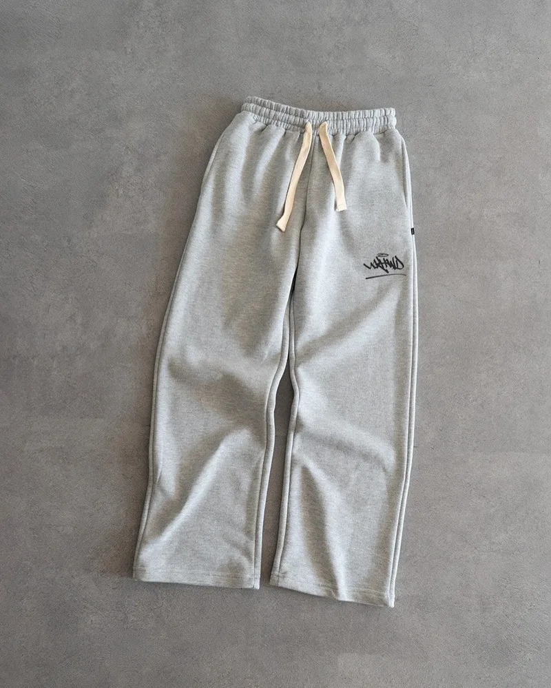 High street fashion printed pants y2k Goth Harajuku vintage oversized sweatpants men personalized casual loose 250113