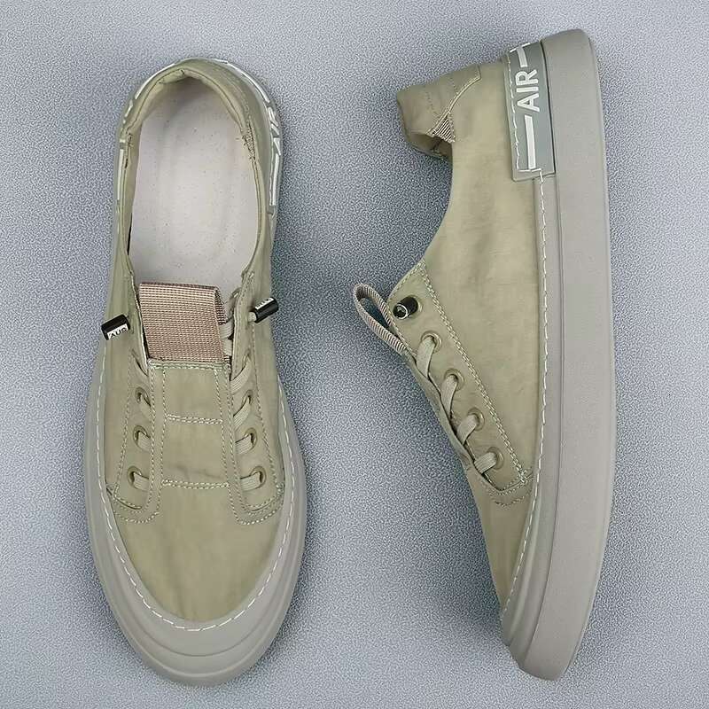 Summer Sneakers Light Ice Silk Cloth Casual Men Breathable Walking Flat Shoes Man Loafers atillas Hombre