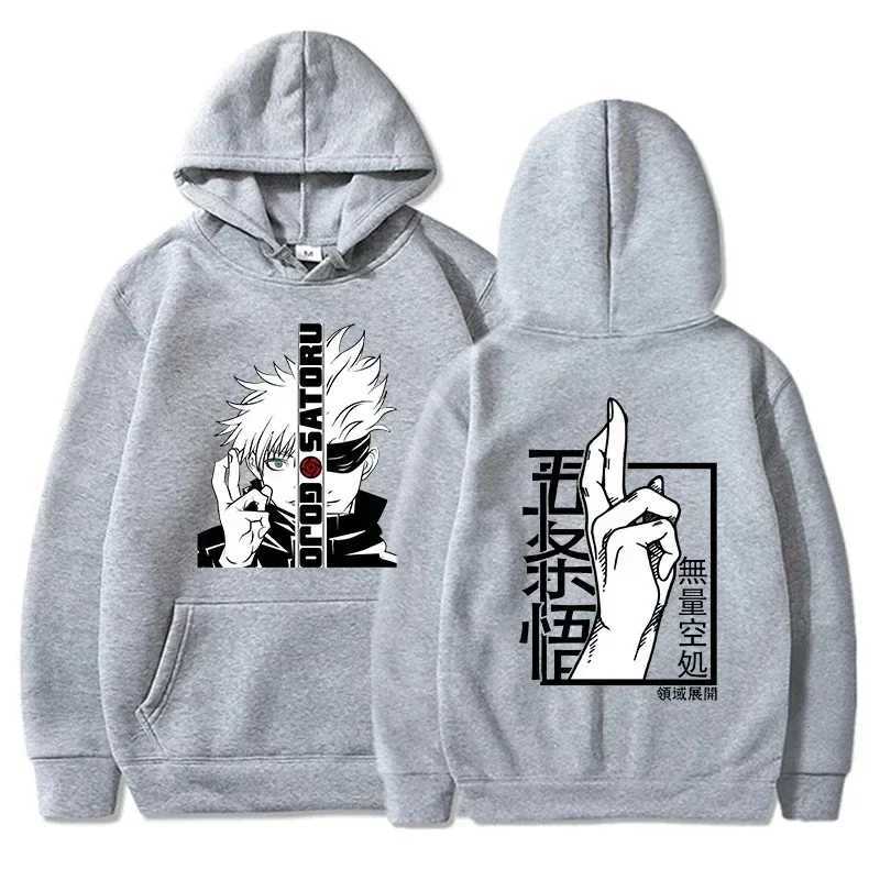 New Anime Sweatshirt Cool Gojo Satoru Graphic Printing Hoodies Mens Womens Fashion Casual Long Sleeve Personalized PulloverXJ2500118