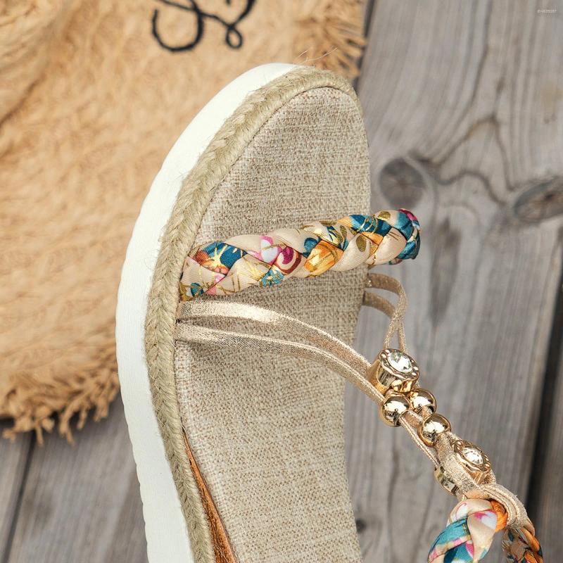 Hot Sandals 2025 Summer New Women Wedges Fashion Designer Shoes For Bohemian Platform Casual Outdoor