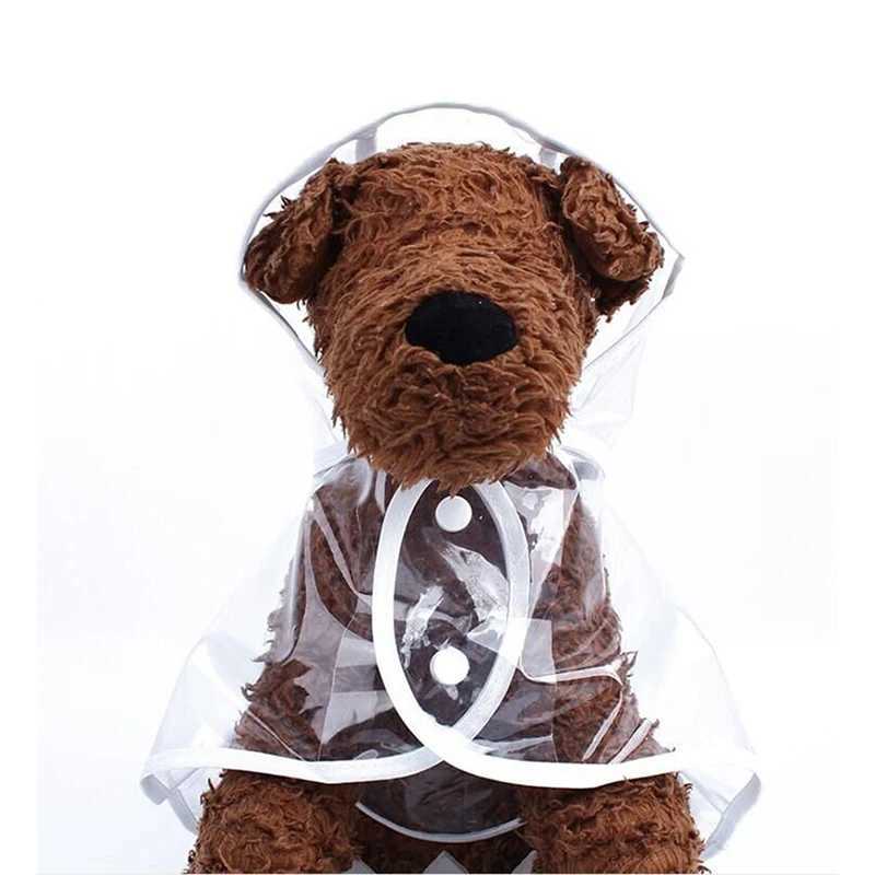 New Designed Transparent Dog Raincoat White Pet Rainy Clothes Summer Clothes Fits Puppy Small Big Dog Rain Jacket XS-7XLXJ250121
