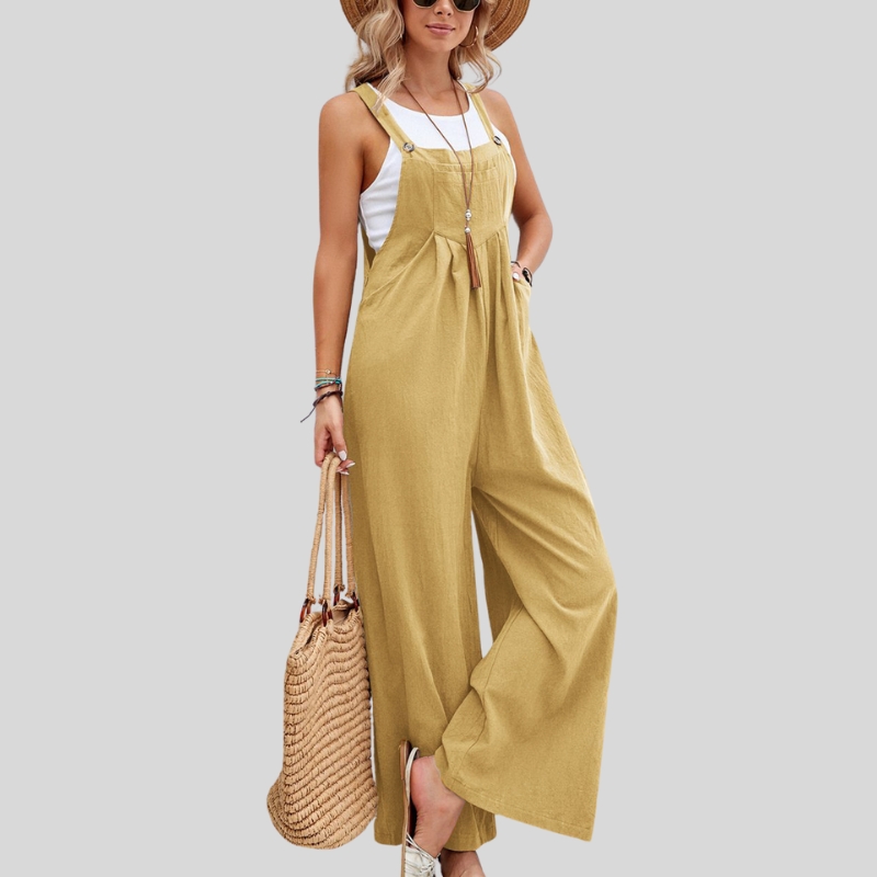 New hot-selling mid-waist retro style European and American women's trousers popular solid color women's casual trousers overalls