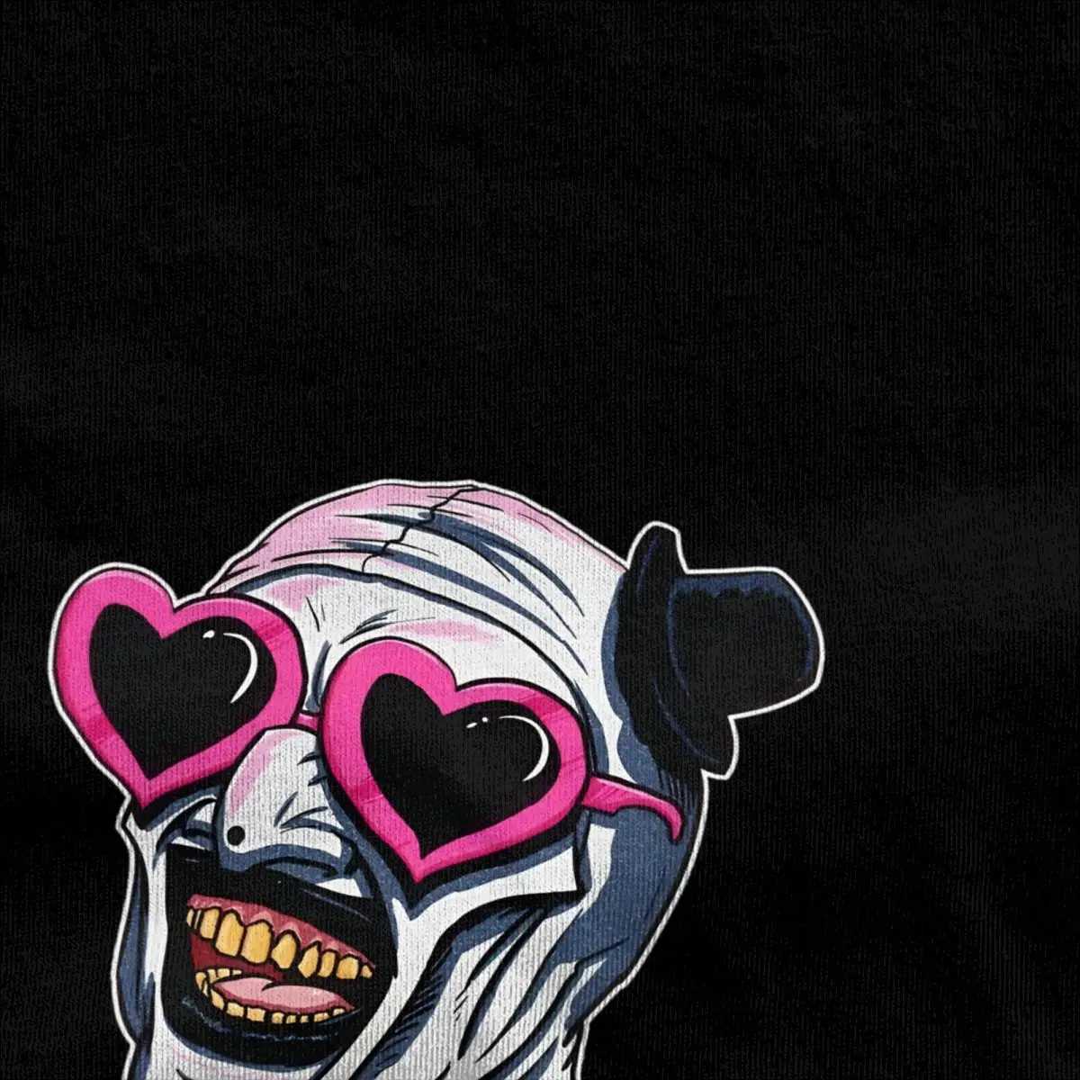 Terrifier Art The Clown Heart Glasses T-Shirt Fashion 100% Cotton T Shirt Round Collar Short Slve T Shirt Gift Idea Clothes X250129 - view 5