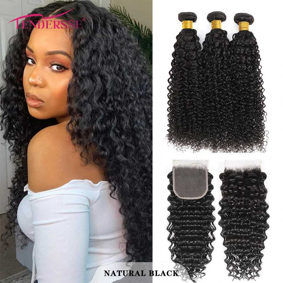 12A 100% Human Hair Mongolian Kinky Curly Bundles With Clo Afro Bohemian Curly Kinky Curly Virgin Hair With 4x4 Lace CloXJ250120