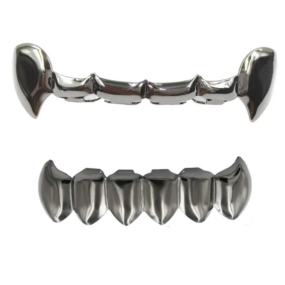 RACHELZ Hip Hop DIY Top Bottom Teeth Grillz Fangs Fashion Glossy Tooth Caps Decor For Women Men Jewelry Party CosplayXJ250114