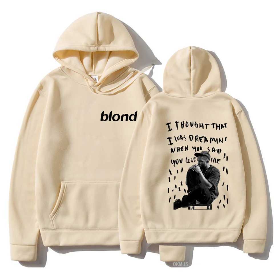 Rapper Frank Pullover Hoodie Women Ocean Blond Hip Hop Music Album Sweatshirt Men Vintage Fashion Oversized Hoodies Unisex Tops X250129