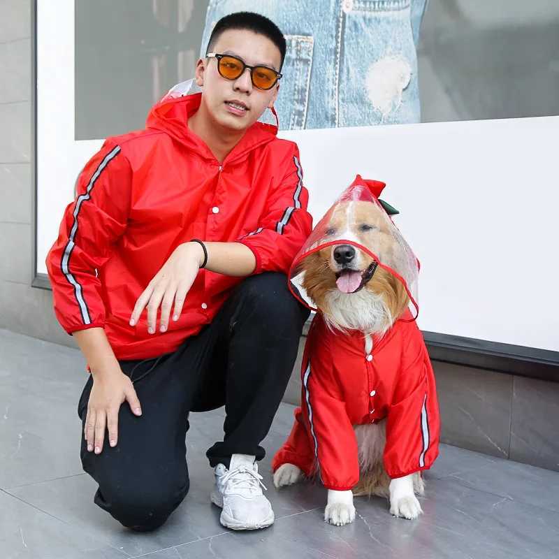 1PCS Pet Dog Raincoat Fashion Dinosaur Frog Style Jumpsuit Waterproof Dog Jacket Puppy Water Resistant Clothes for Dogs Pet CoatXJ250121