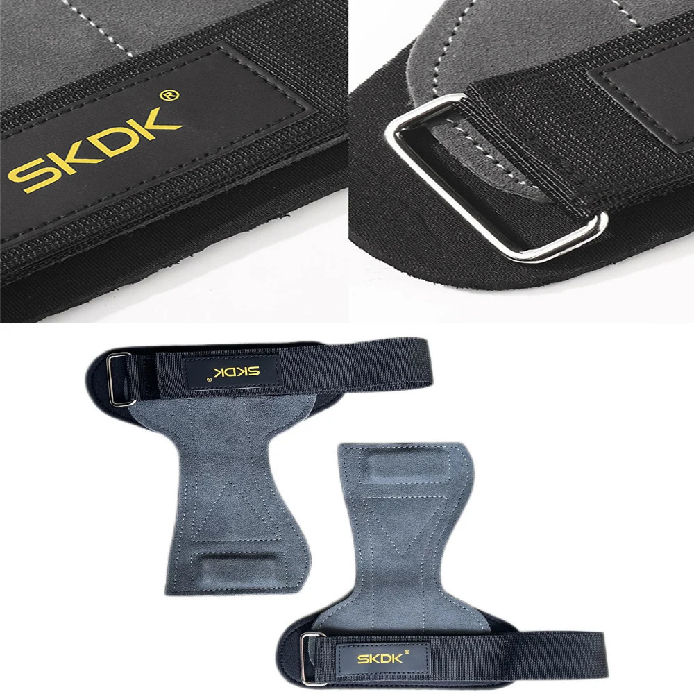 Cowhide Gym Gloves Grips Anti-Skid Leather Gymnastics Guard Palm Protectors Pull Up Horizontal Bar Weight Lifting Guantes Gym 250118