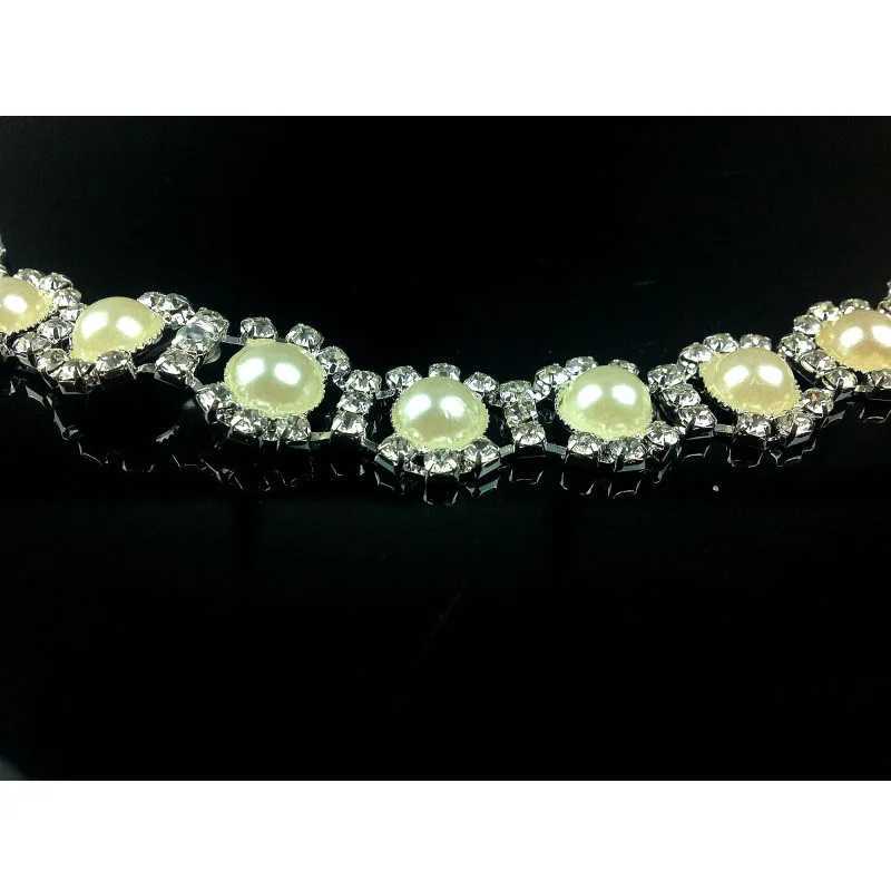 Adjustable Rhinestone Collar for Small Dogs Pearl Necklace Neck Strap Luxury Jewelry Cat Diamond Pet Accessories X250129
