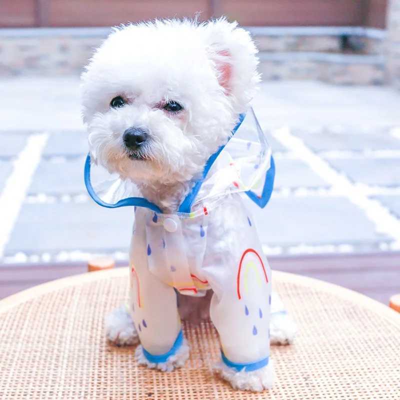 1PC Pet Clothing Waterproof and Rainproof Cap For Dogs Blue Raincoat Suitable For Small and Medium-sized DogsXJ250121
