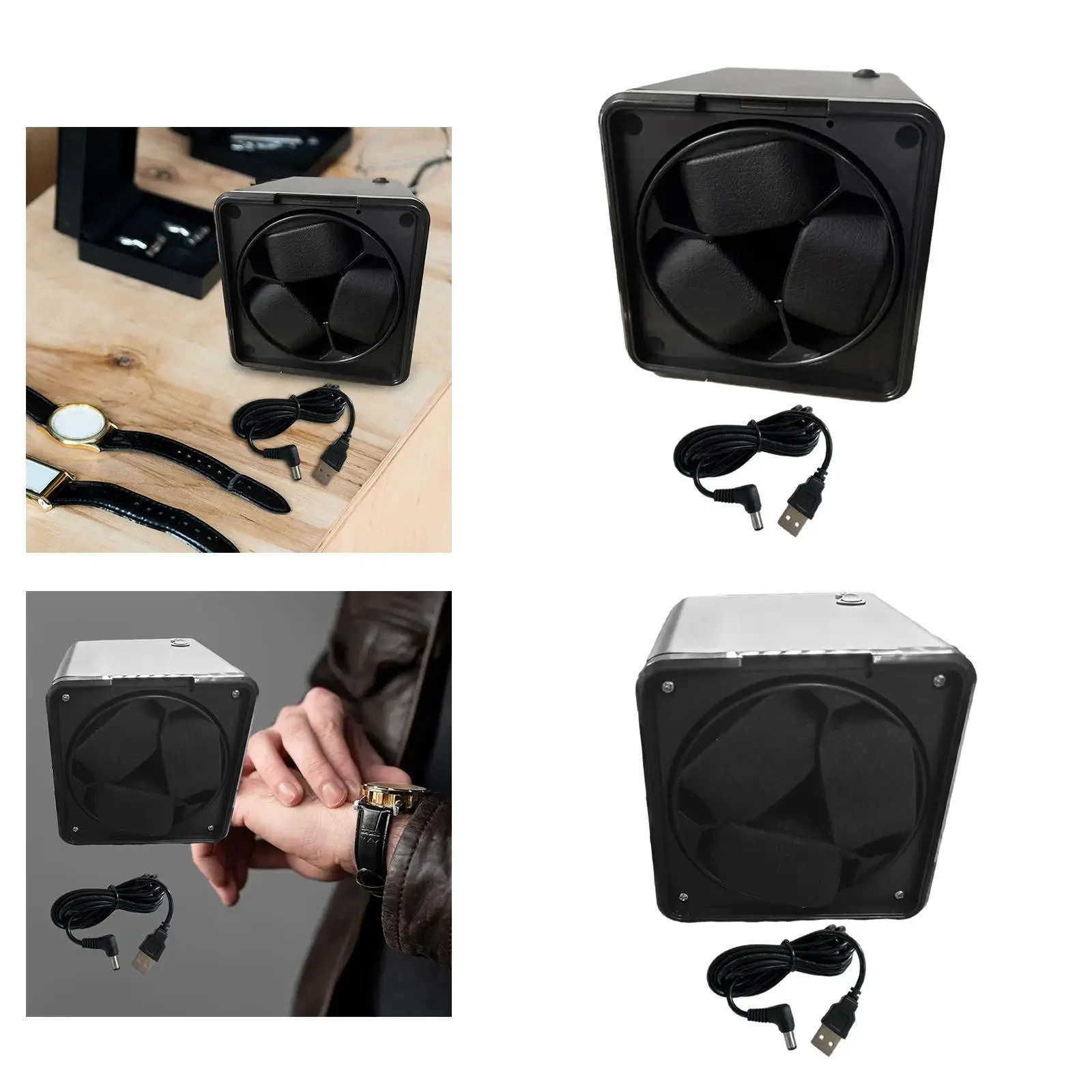 Vertical Winder Watch Box Automatic Rotator Silent Watch Winders Motor Men Mechanical Watches Display Organizer Boxes Accessory 250121