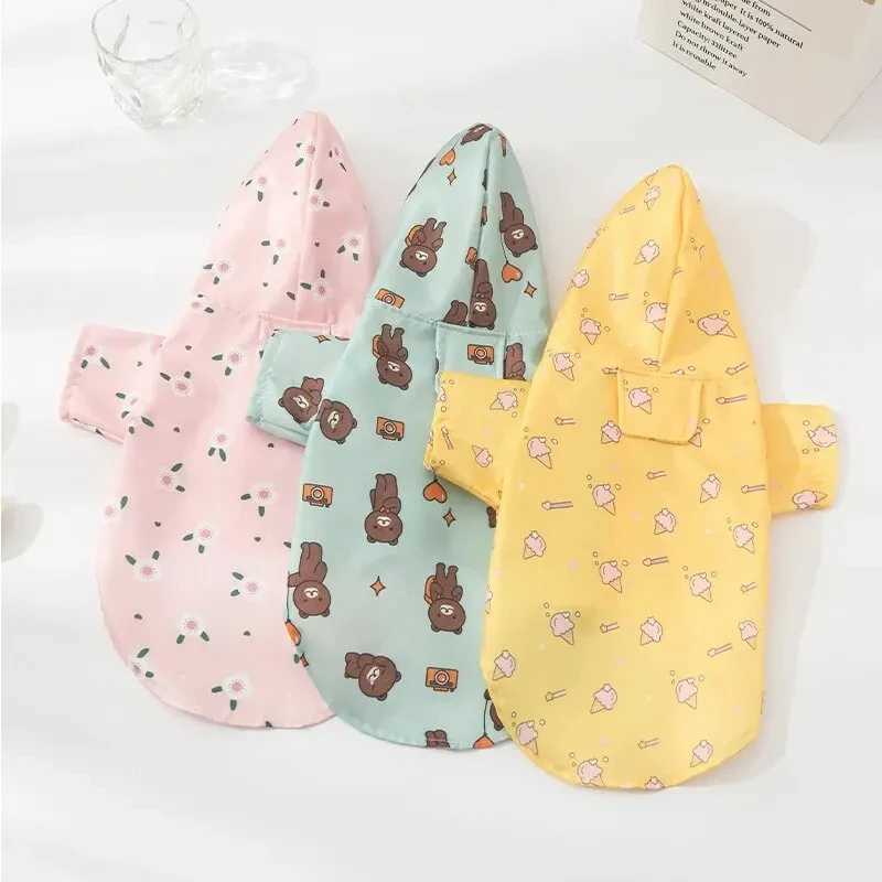 Small Dog Raincoat Summer Short Sleeve Dog Waterproof Clothes Puppy Coat Dog Raincoat Outdoor Coat Bichon Schnauzer WelshXJ250121