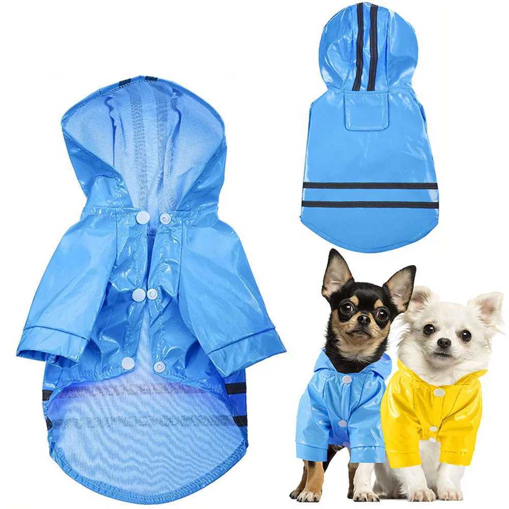 Dog Rain Coat Pet Rain Jacket Waterproof Reflective Puppy Poncho Lightweight Pet Raincoat with Leash Hole Cat Small Dog RainwearXJ250121