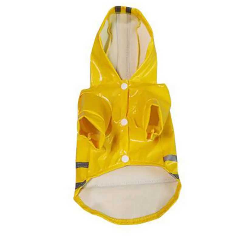 S-XL Pets Dog Clothes Hooded Raincoats Reflective Strip Dogs Rain Coat Waterproof Jackets Outdoor Breathable Clothes For PuppiesXJ250121